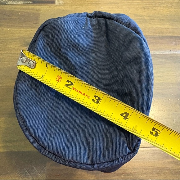 Kipling Navy Blue Nylon Tube Insulated Pouch Cooler Handle Travel Cool Container - Picture 7 of 7